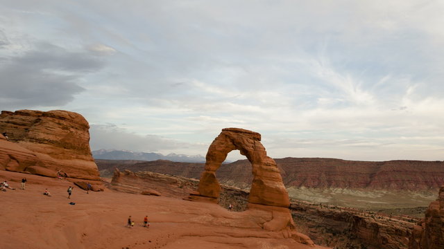 4K Time lapse Delicate Arch Utah