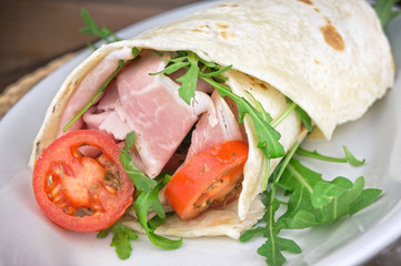 Traditional italian piadina