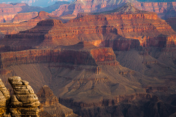 Sonnenlicht auf dem Grand Canyon
