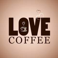 love coffee schriftzug
