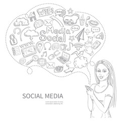 Social Media Concept