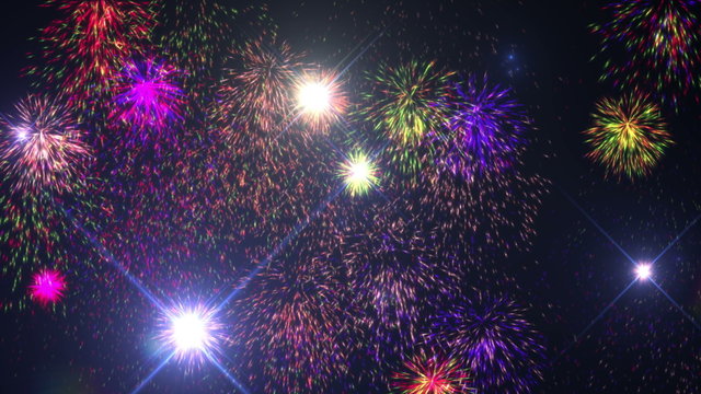 Fireworks New Years Eve 4k
