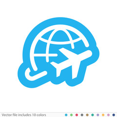 Sticker Icon - Vector file includes all colors