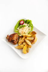 potatoes and chicken