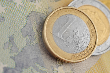 euro coins - obrazy, fototapety, plakaty