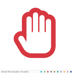 Sticker Icon - Vector file includes all colors