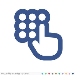 Sticker Icon - Vector file includes all colors