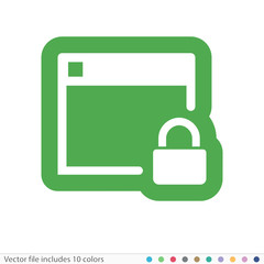 Sticker Icon - Vector file includes all colors