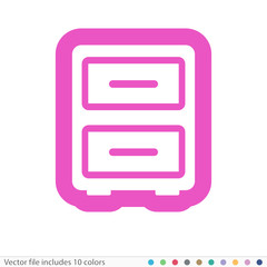 Sticker Icon - Vector file includes all colors