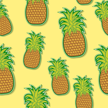 pineapple sticker pattern