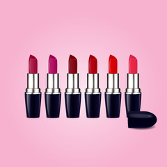 Obraz premium Colorful lipstick vector