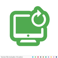 Sticker Icon - Vector file includes all colors