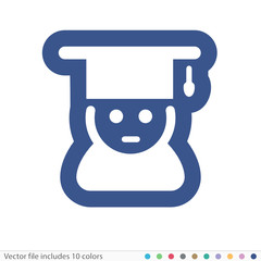 Sticker Icon - Vector file includes all colors