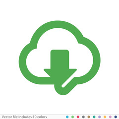 Sticker Icon - Vector file includes all colors