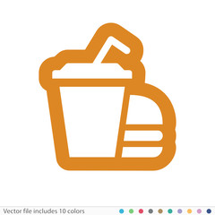 Sticker Icon - Vector file includes all colors