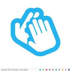 Fototapeta premium Sticker Icon - Vector file includes all colors