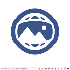 Obraz premium Sticker Icon - Vector file includes all colors