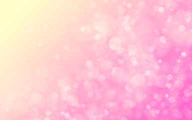 Background abstract pink yellow bokeh wallpaper