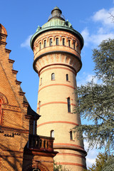 Obraz premium Wiesbaden, Biebricher Wasserturm (Februar 2015)
