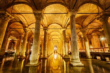 Fototapete Turkei Basilica Cistern in Istanbul, Turkey