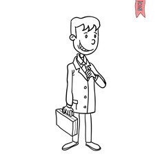 businessman vector illustration.