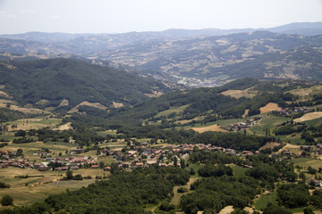 Obraz premium Panorama z Pietra di Bismantova