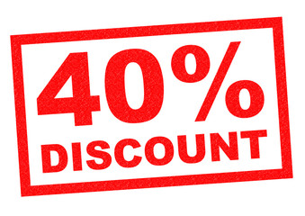 40% DISCOUNT