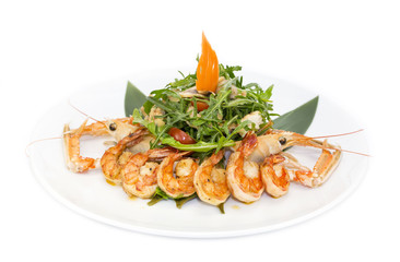 salad of shrimp and crawfish