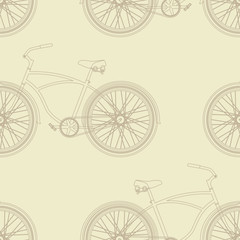 Bicycle seamless pattern