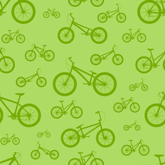 Bicycle seamless pattern