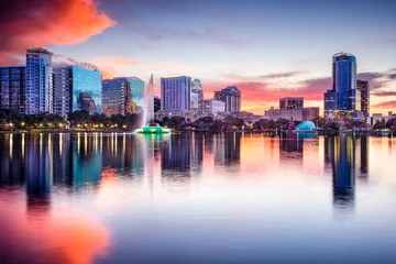 Foto auf Acrylglas Skyline von Orlando, Florida, USA © SeanPavonePhoto
