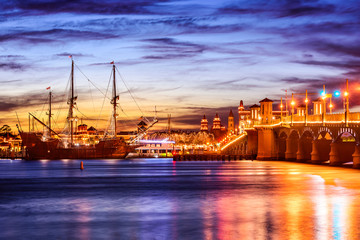 St. Augustine, Florida, USA Skyline on the Intracoastal Waterway