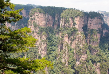 Fototapeta premium Zhangjiajie National Park, China. Avatar mountains
