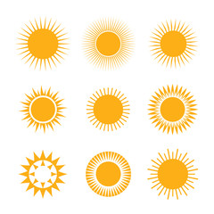 Vector sun symbol