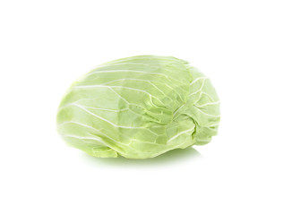 Obraz premium Head of Iceberg Lettuce on White