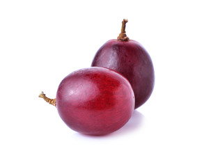 red grape isolated on white background
