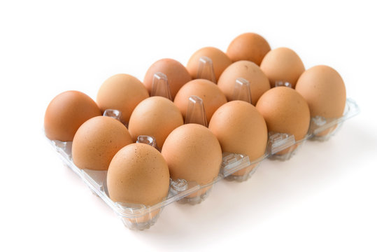 eggs in plastic box