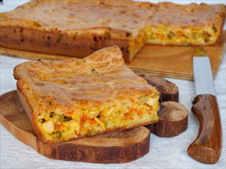 Пирог с курицей.