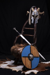 Fototapeta na wymiar Viking throne
