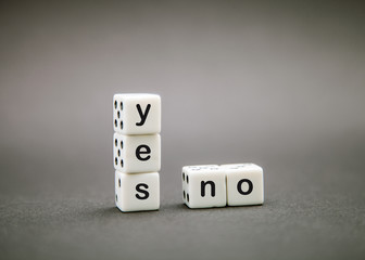 Dice with inscription