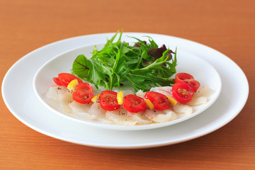 白身魚のカルパッチョ