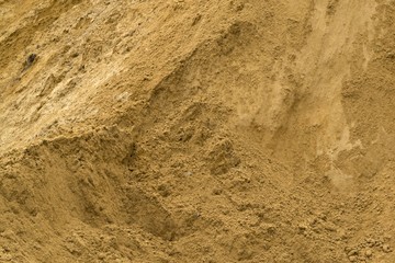 Sand in a quarry