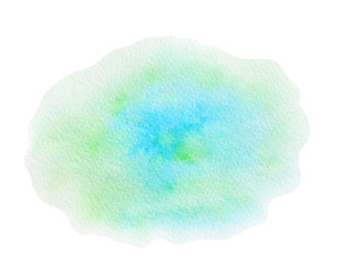 Green and blue watercolor background
