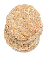 Oat Cookies isolated on white