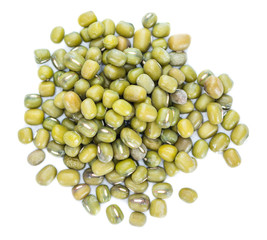 Portion of Mung Beans (isolated on white)