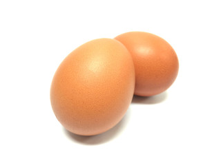 Two Boil Eggs Isolated