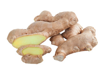 ginger isolated on white backgroud