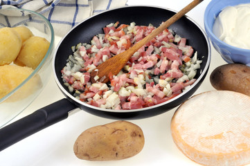 Ingrédients pour une tartiflette