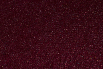 Dark red wool fabric with shiny thread