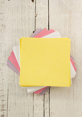 note paper on wood